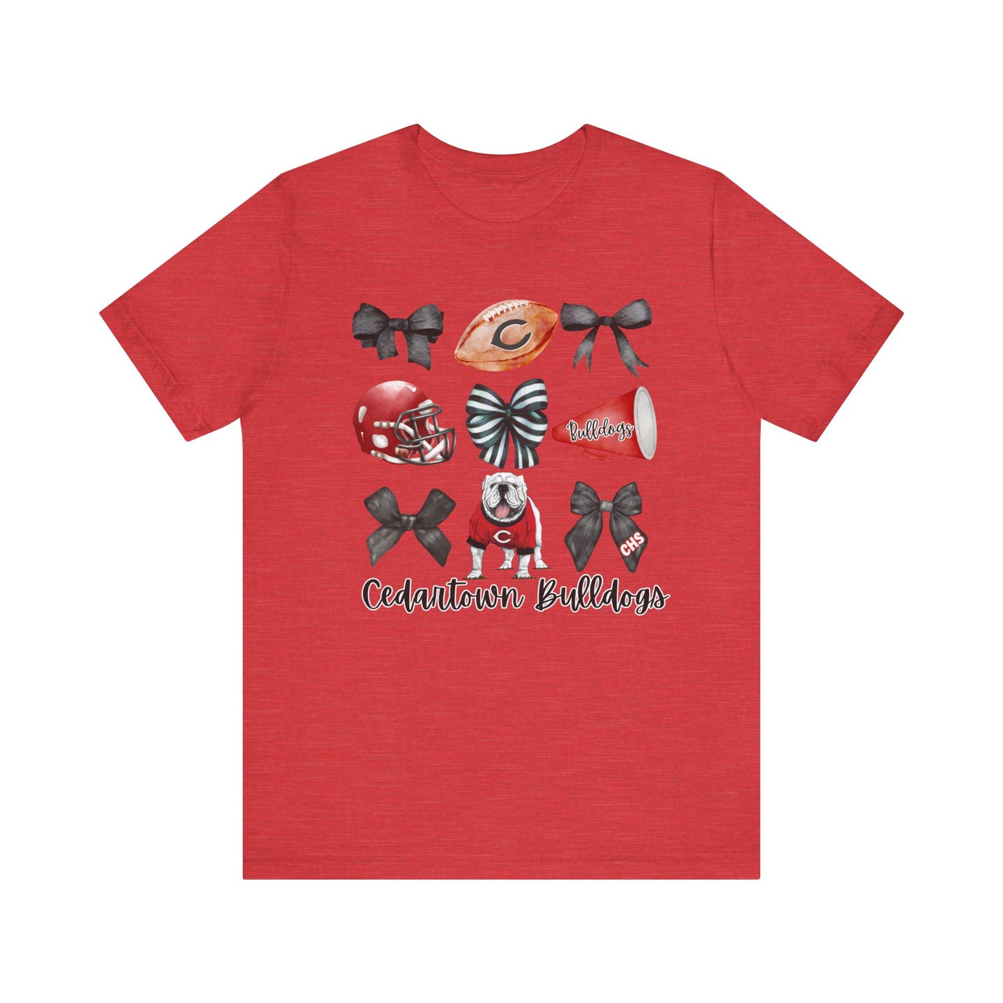 Bows & Bulldogs Unisex Jersey Short Sleeve Tee