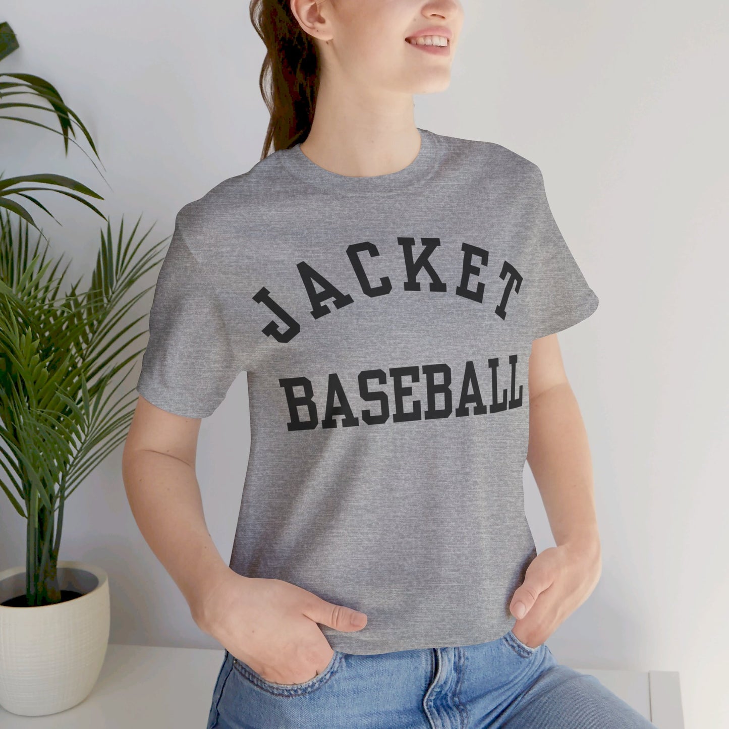 Classic Jacket Baseball Unisex Jersey Short Sleeve Tee