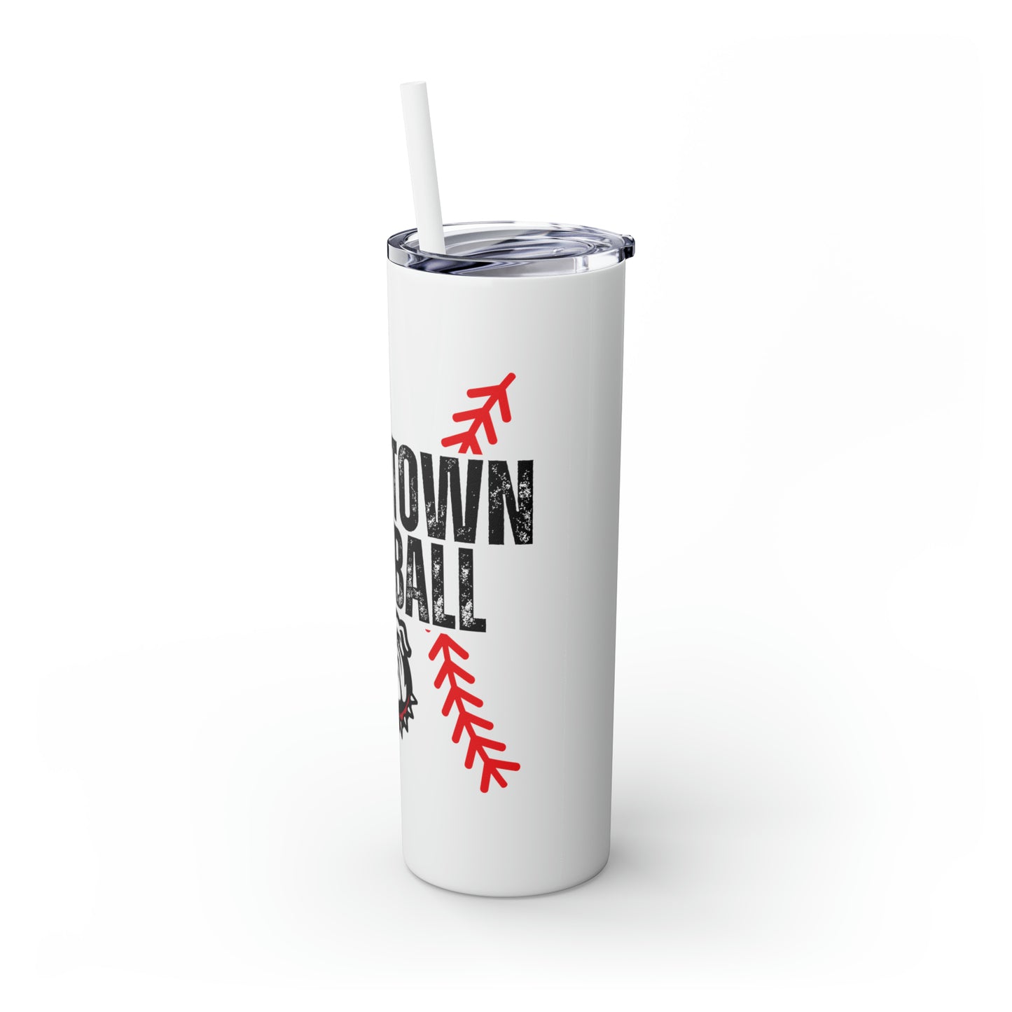 Cedartown Bulldogs Baseball Skinny Tumbler with Straw, 20oz