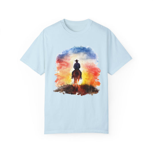 Cowboy Ride Away Comfort Colors 1717 Unisex Garment-Dyed T-shirt