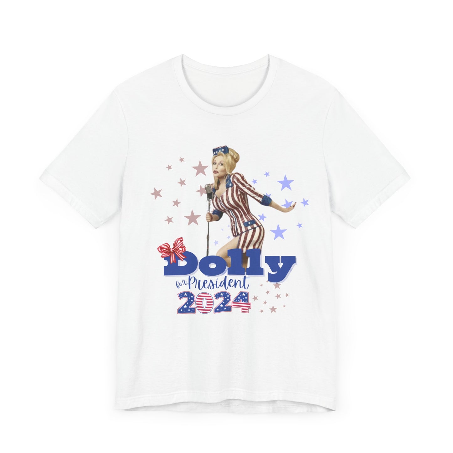 Dolly for President 2024 Bella+Canvas Unisex Jersey Short Sleeve Tee