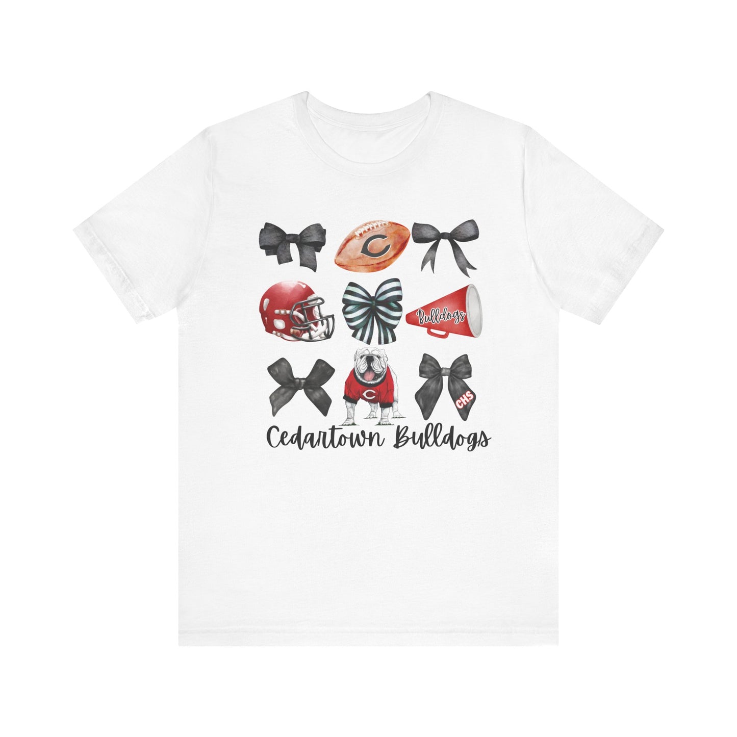 Bows & Bulldogs Unisex Jersey Short Sleeve Tee