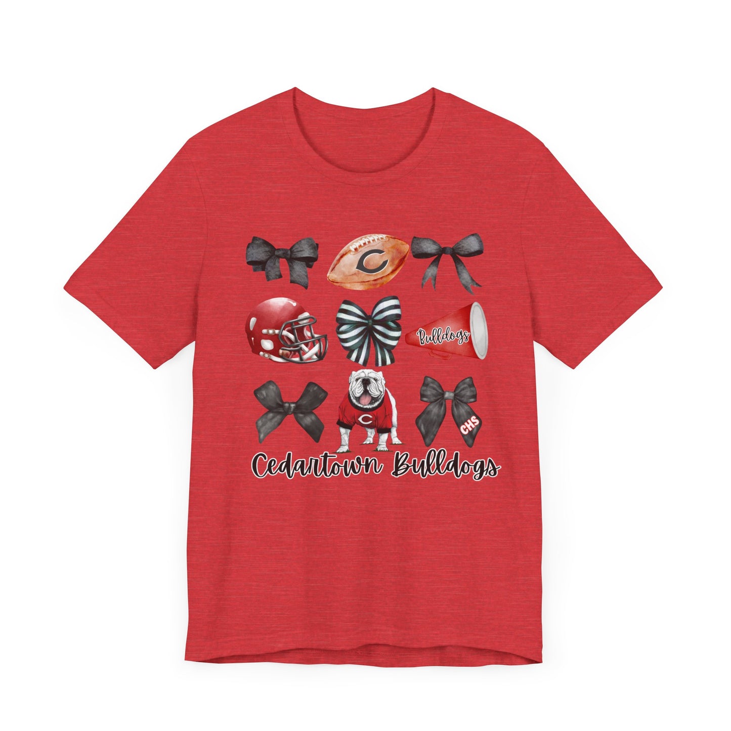 Bows & Bulldogs Unisex Jersey Short Sleeve Tee