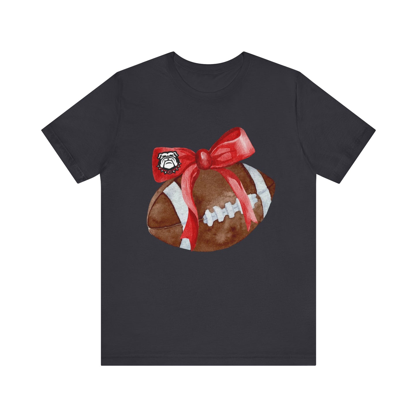 Cedartown Football and Bow Bella Canvas 3001 Unisex Jersey Short Sleeve Tee