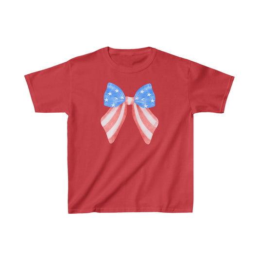 Kids USA Bow Heavy Cotton™ Tee