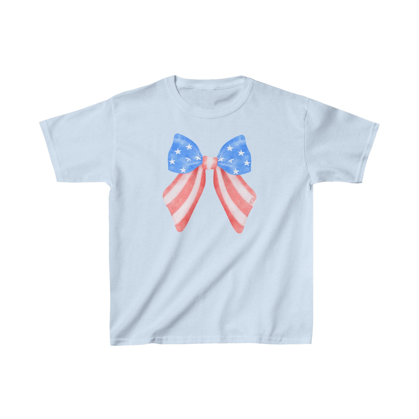 Kids USA Bow Heavy Cotton™ Tee