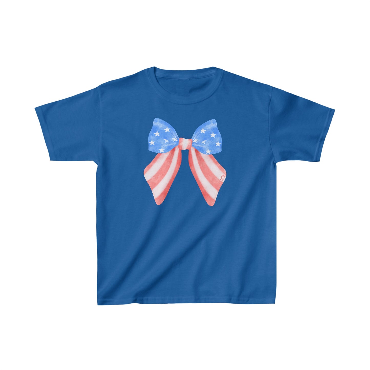 Kids USA Bow Heavy Cotton™ Tee