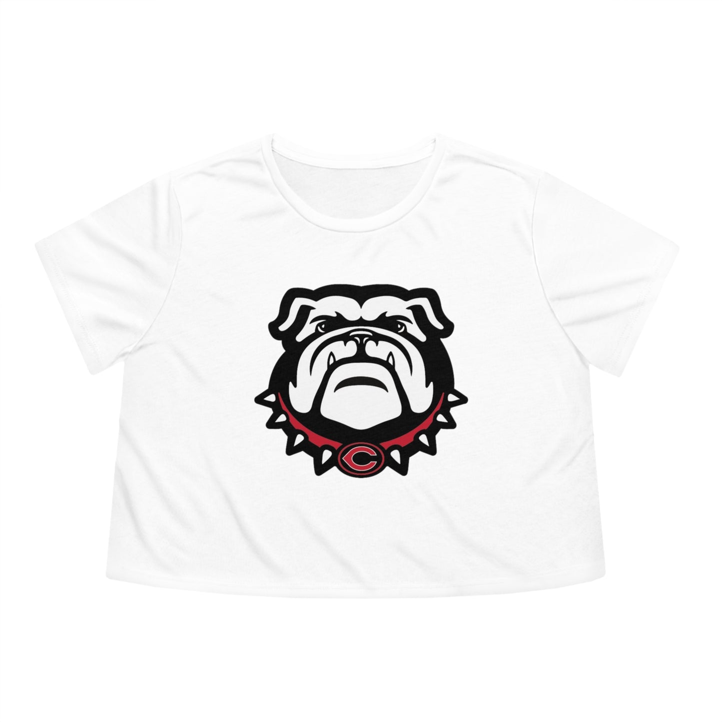 Cedartown Bulldogs School Spirit Women's Flowy Cropped Tee