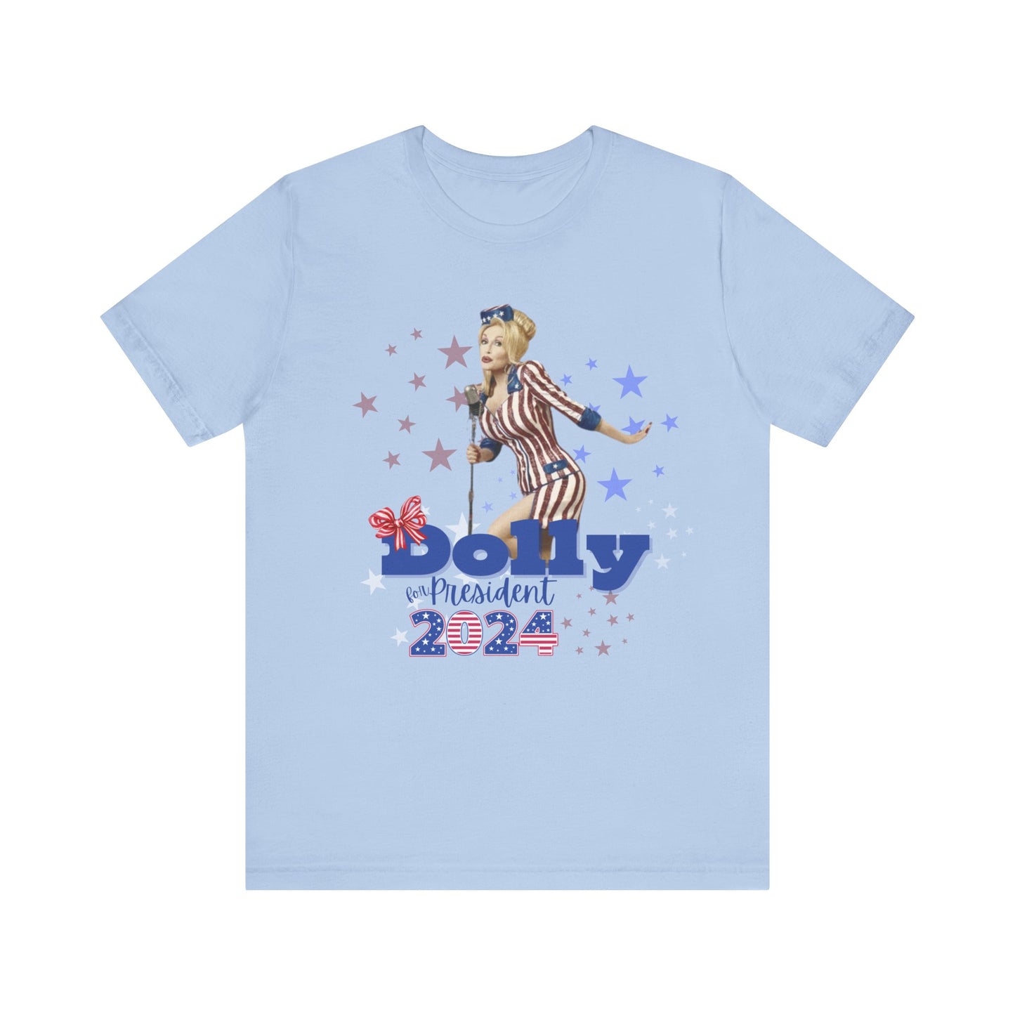 Dolly for President 2024 Bella+Canvas Unisex Jersey Short Sleeve Tee