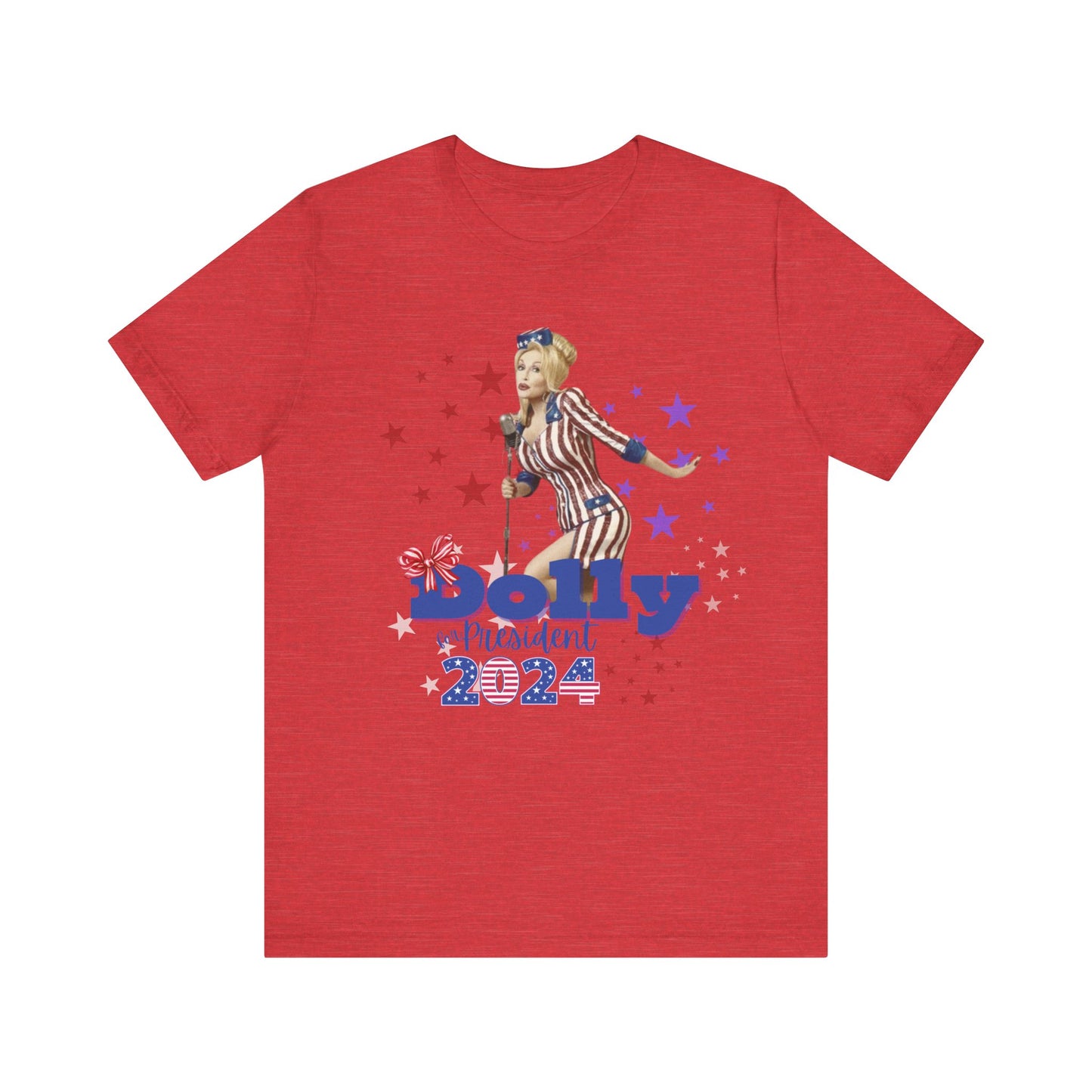 Dolly for President 2024 Bella+Canvas Unisex Jersey Short Sleeve Tee