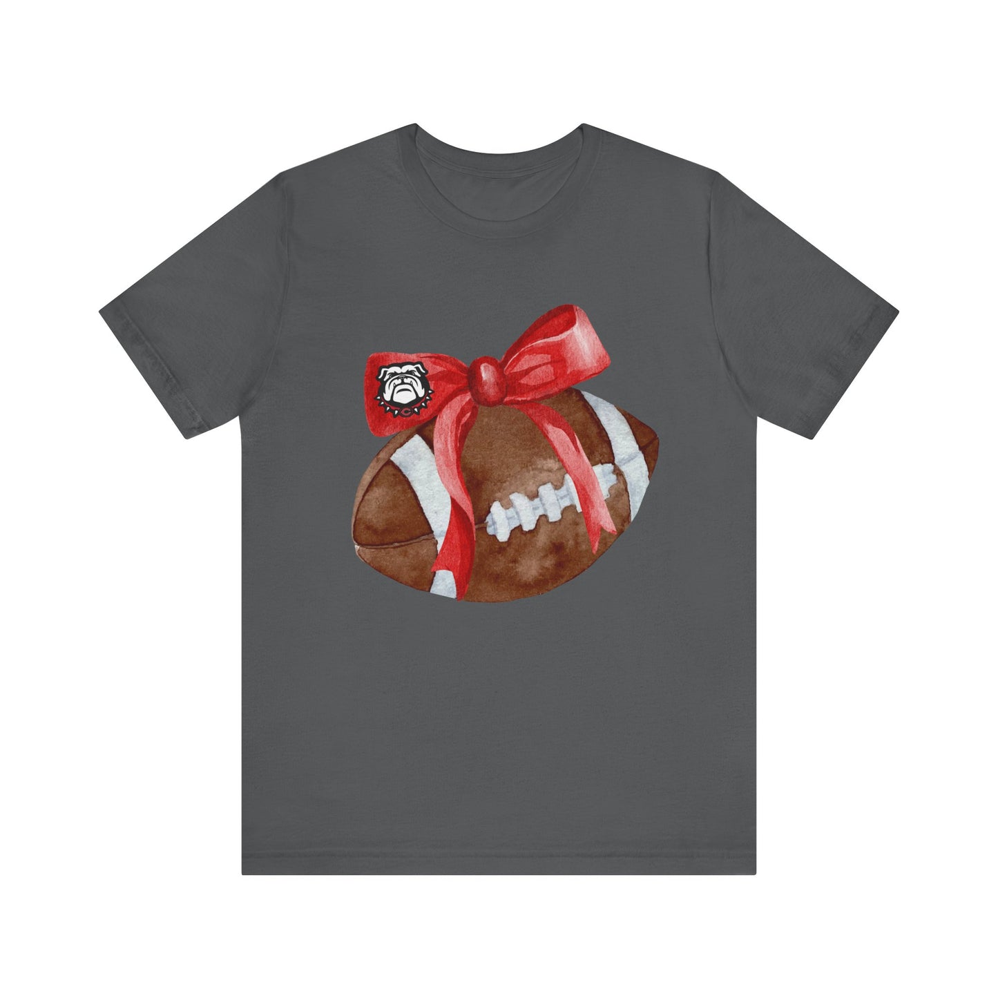 Cedartown Football and Bow Bella Canvas 3001 Unisex Jersey Short Sleeve Tee