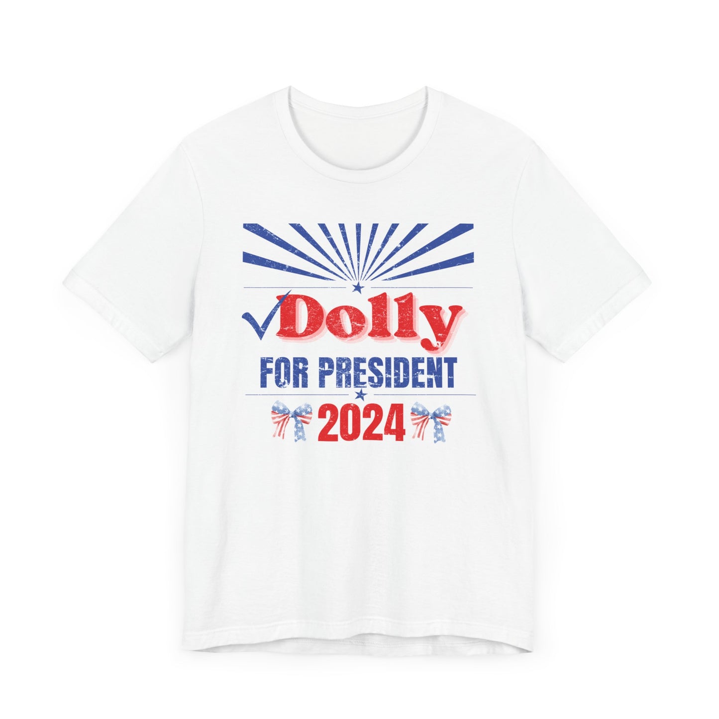 Dolly for President with Bows Unisex Jersey Short Sleeve Tee