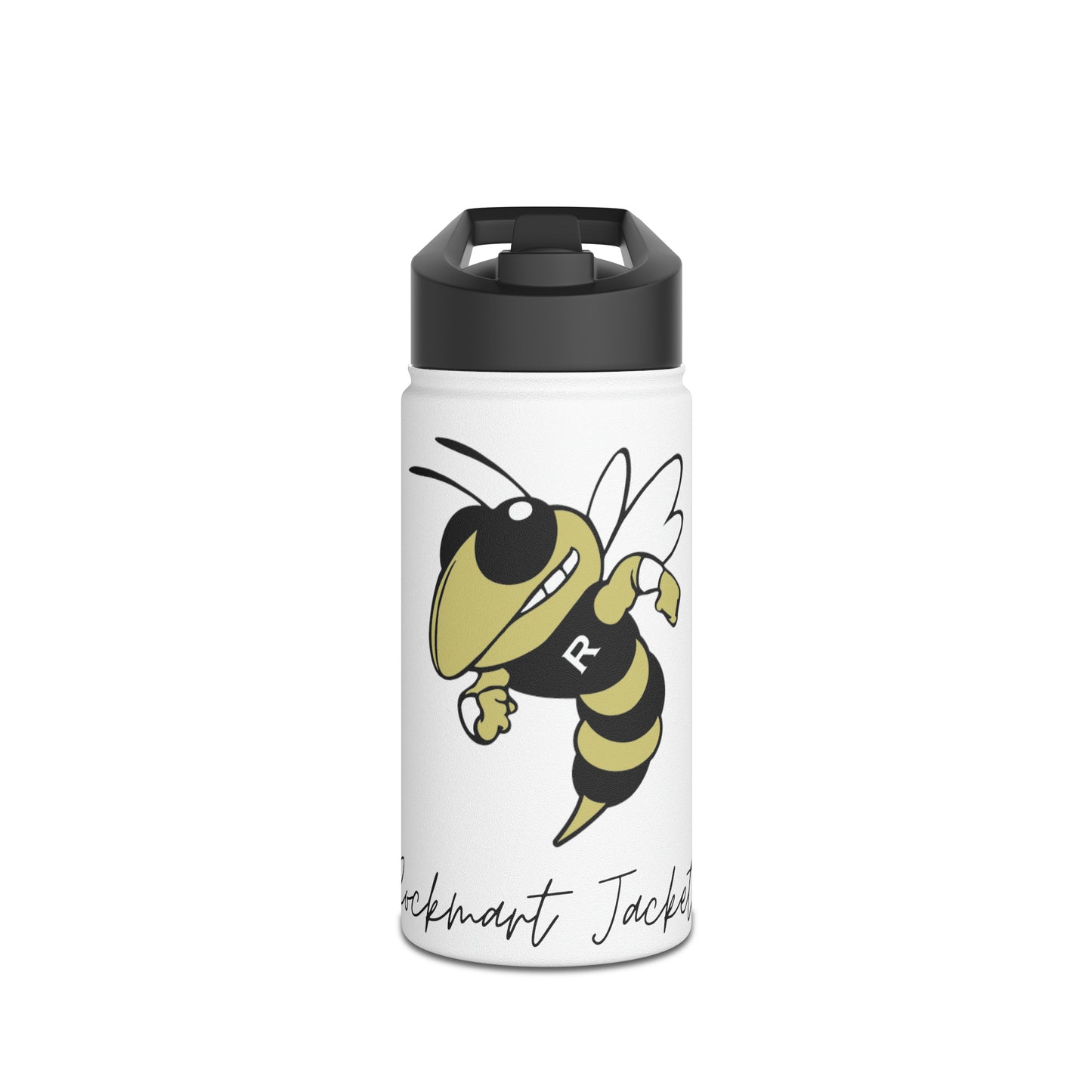 Rockmart Jackets School Spirit Sports Stainless Steel Water Bottle, Standard Lid