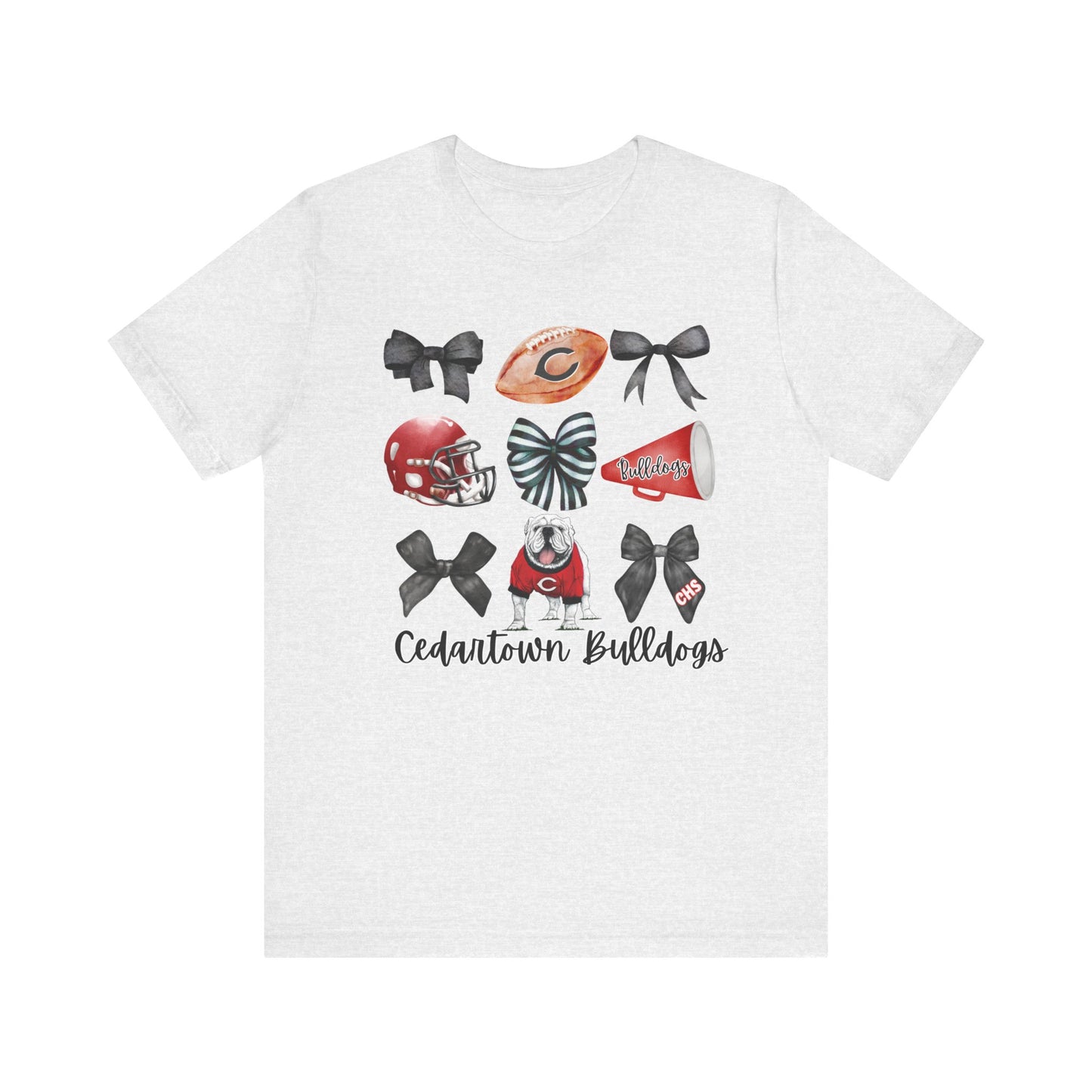 Bows & Bulldogs Unisex Jersey Short Sleeve Tee