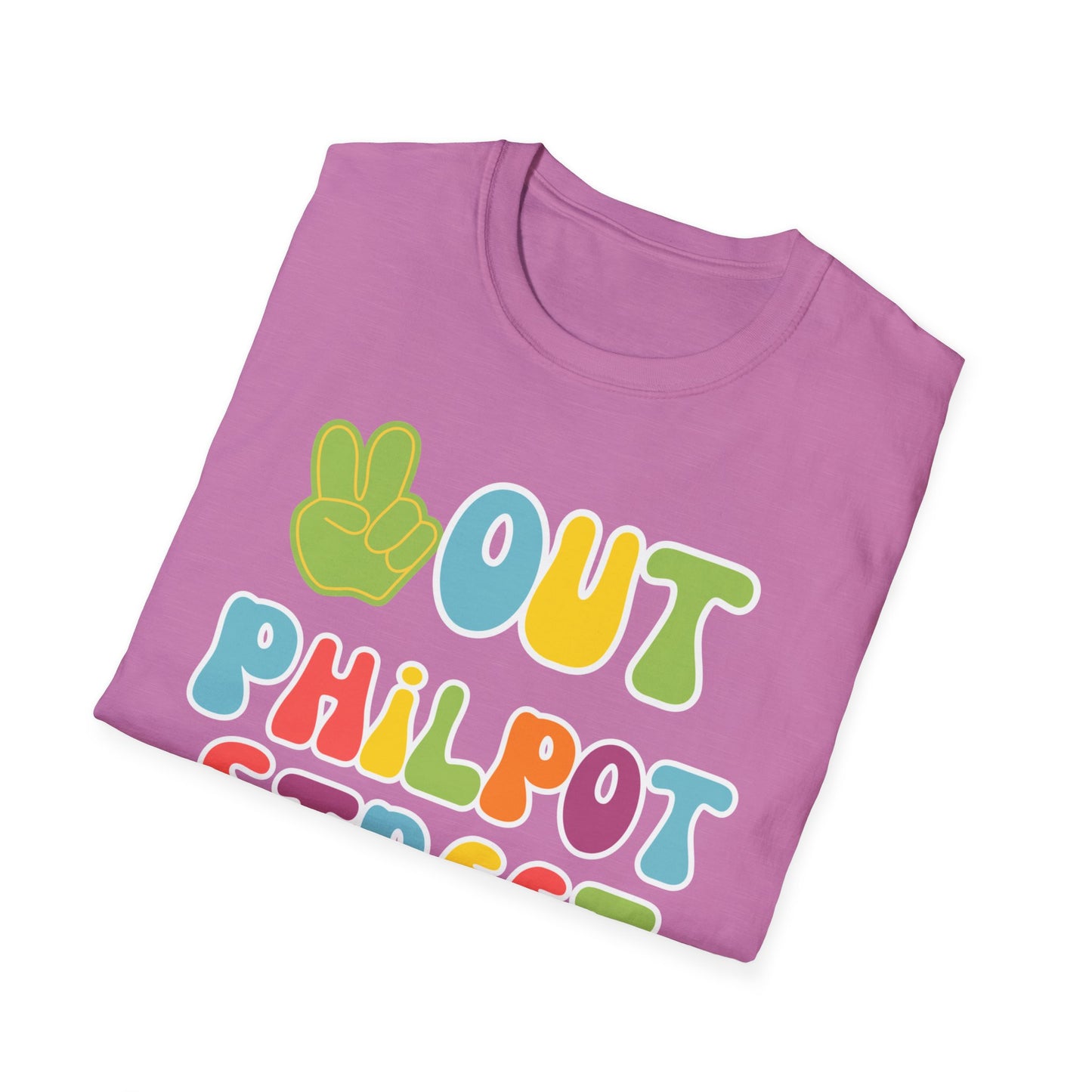 Peace out Philpot Street Unisex Softstyle T-Shirt