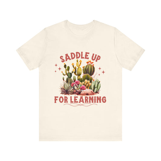 Saddle up for learning Unisex Jersey Short Sleeve Tee