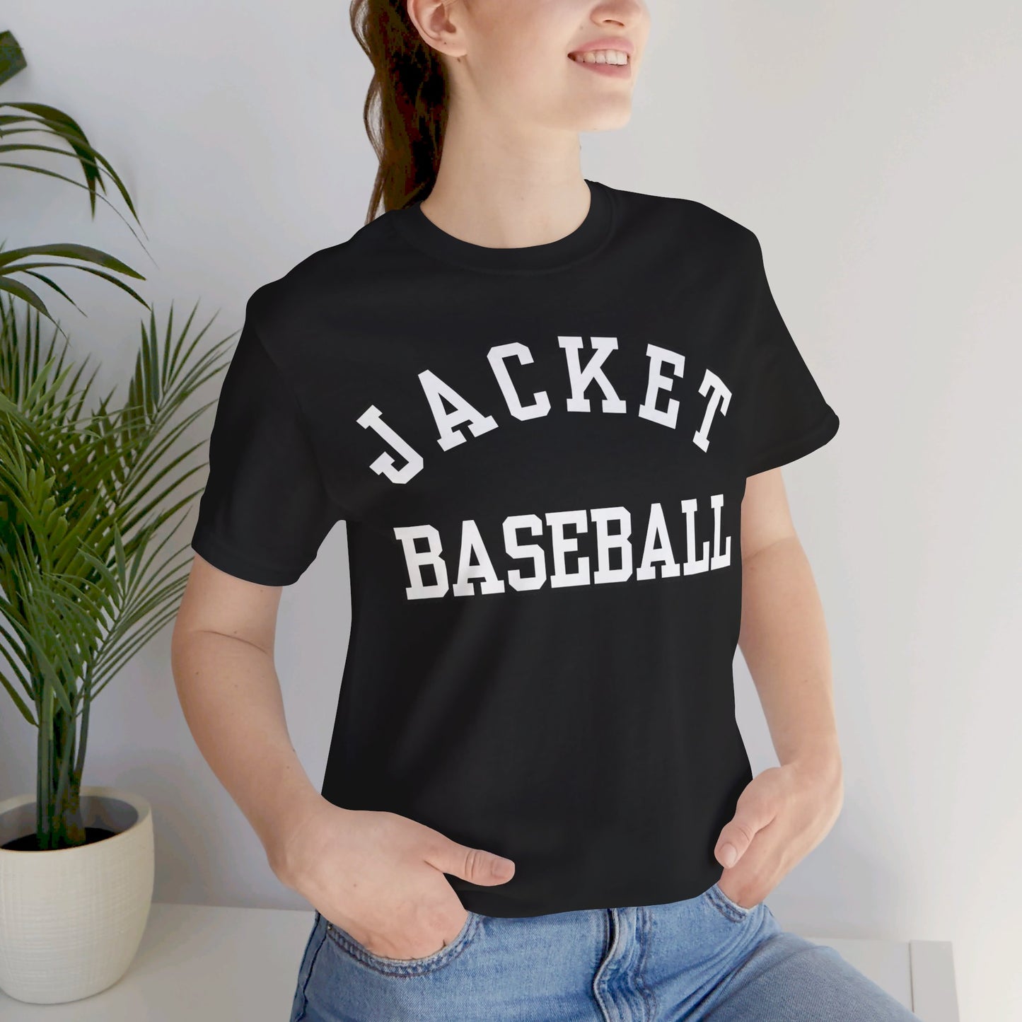 Classic Jacket Baseball Unisex Jersey Short Sleeve Tee