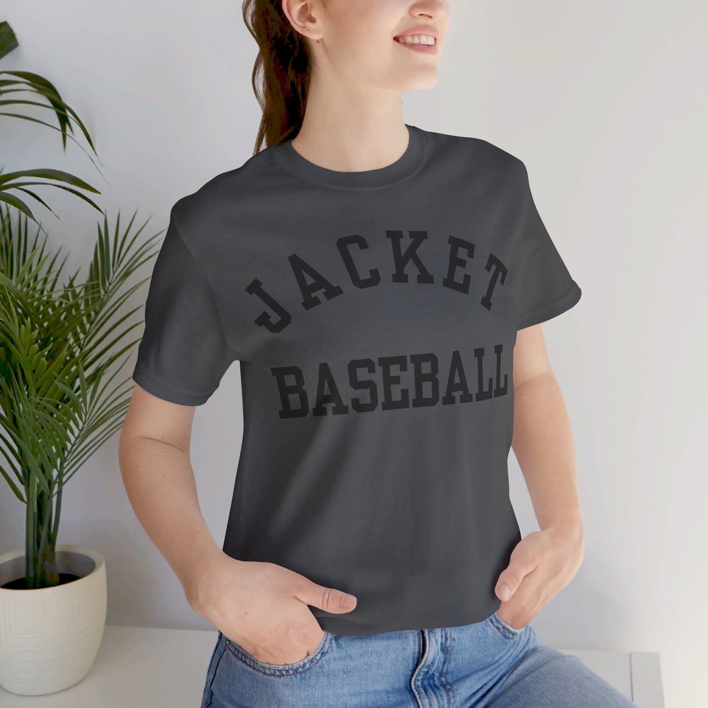 Classic Jacket Baseball Unisex Jersey Short Sleeve Tee