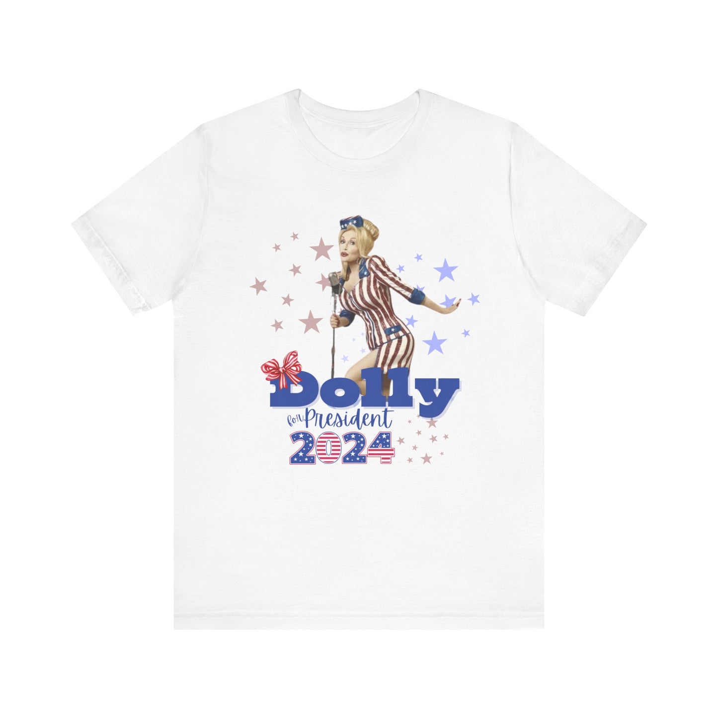 Dolly for President 2024 Bella+Canvas Unisex Jersey Short Sleeve Tee