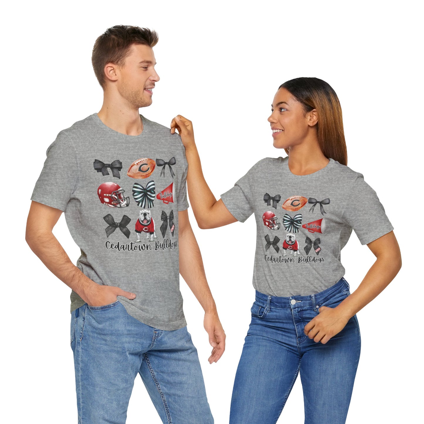 Bows & Bulldogs Unisex Jersey Short Sleeve Tee