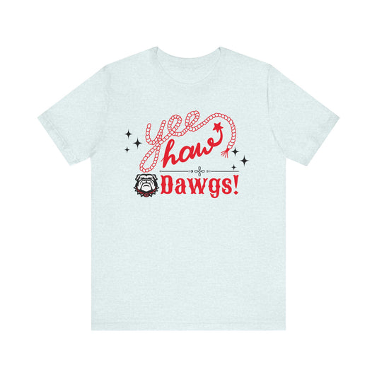 Yeehaw Dawgs Soft Style Unisex Jersey Short Sleeve Tee