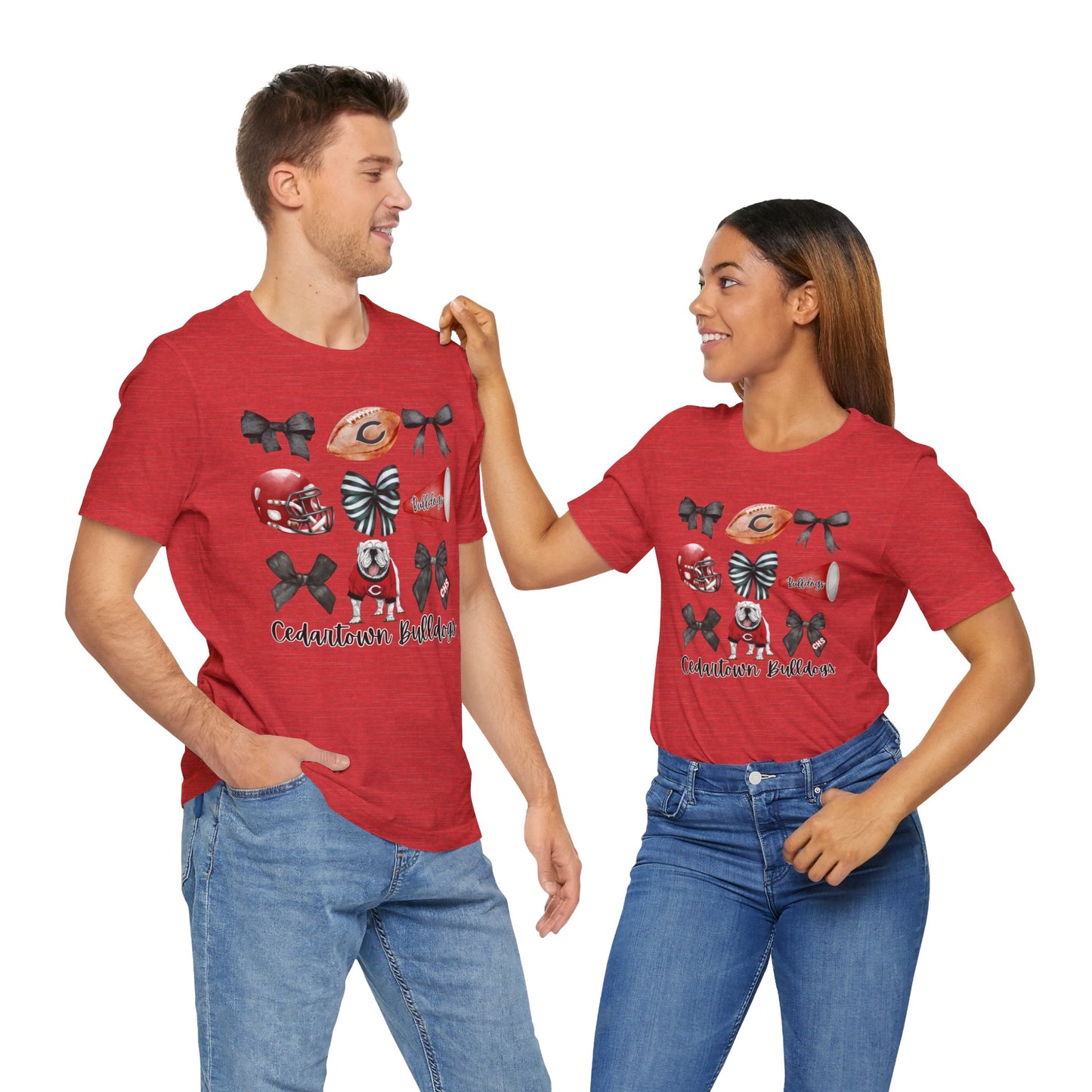 Bows & Bulldogs Unisex Jersey Short Sleeve Tee