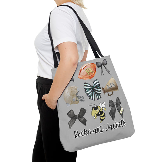 Rockmart Jackets Bows Football & Cheer Tote Bag (AOP)