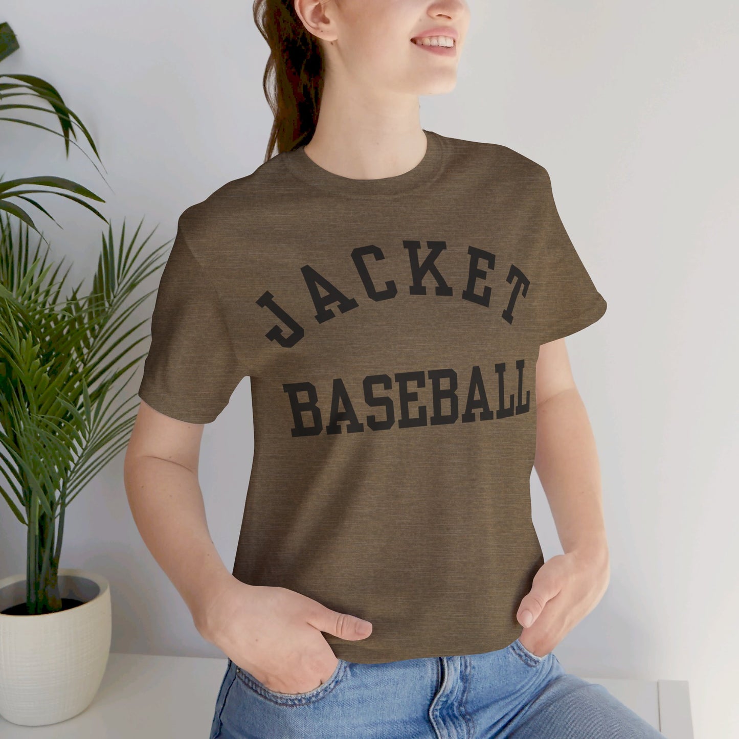 Classic Jacket Baseball Unisex Jersey Short Sleeve Tee