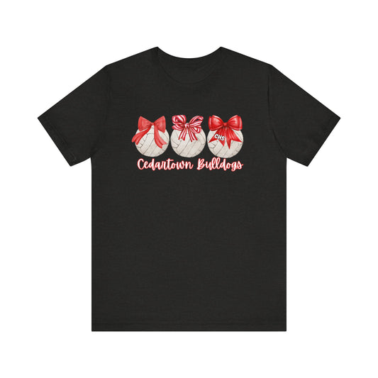 Cedartown Volleyball Bows Unisex Jersey Short Sleeve Tee