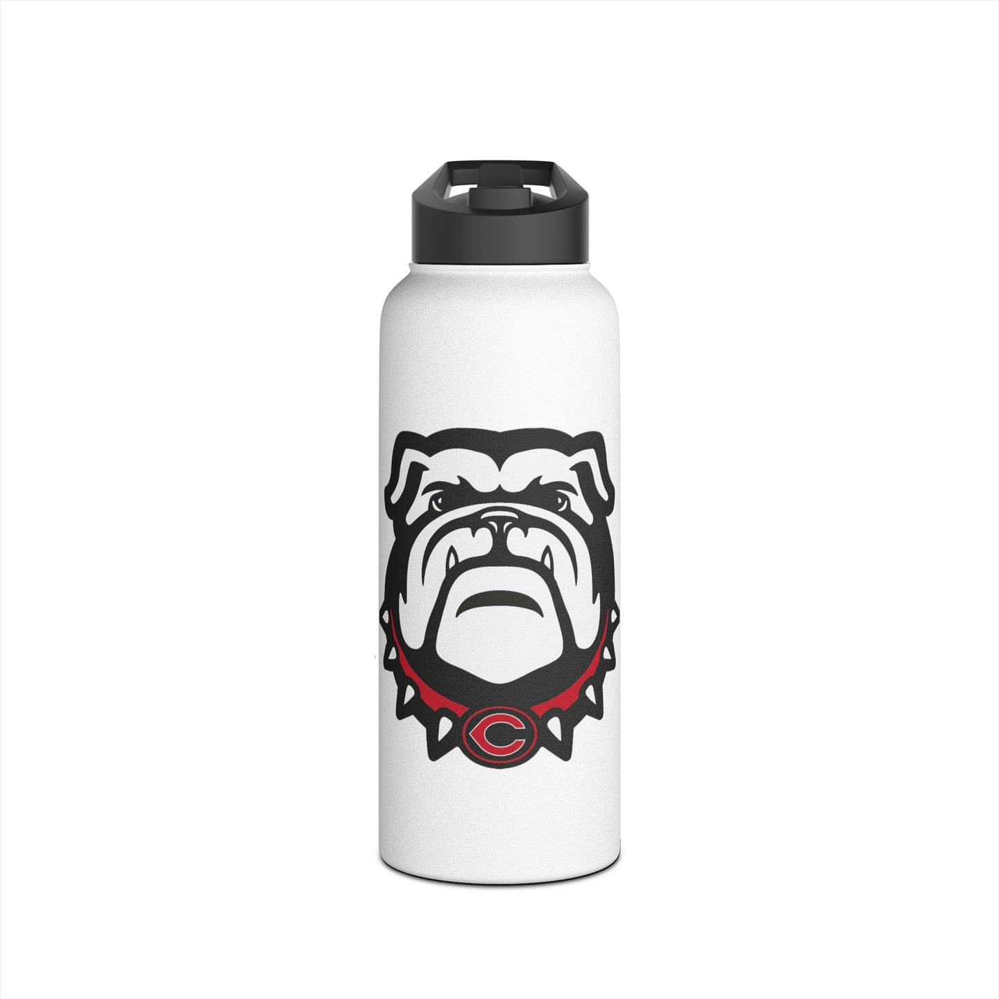 Cedartown Bulldog School Spirit Stainless Steel Water Bottle, Standard Lid