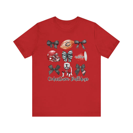 Bows & Bulldogs Unisex Jersey Short Sleeve Tee