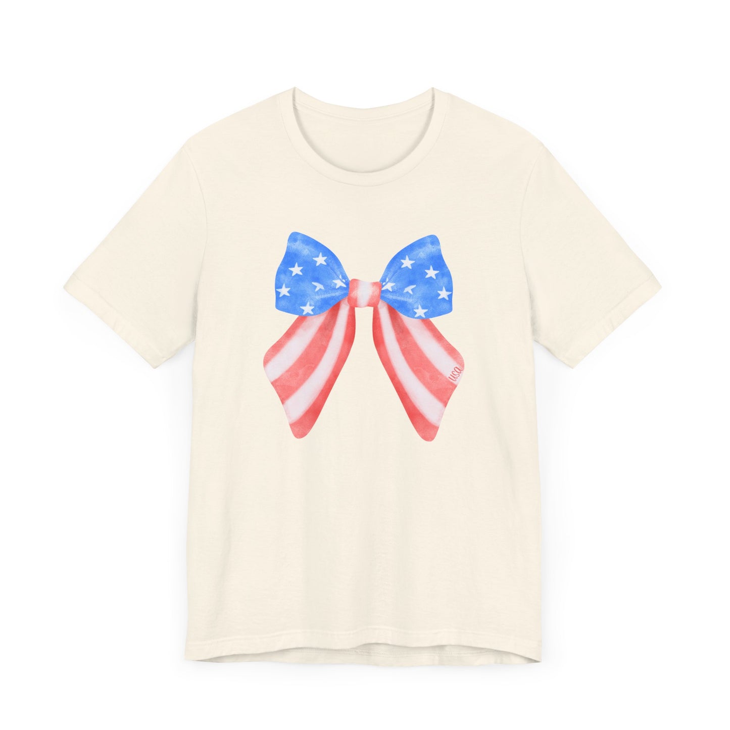 USA Bow Bella Canvas 3001 Unisex Jersey Short Sleeve Tee