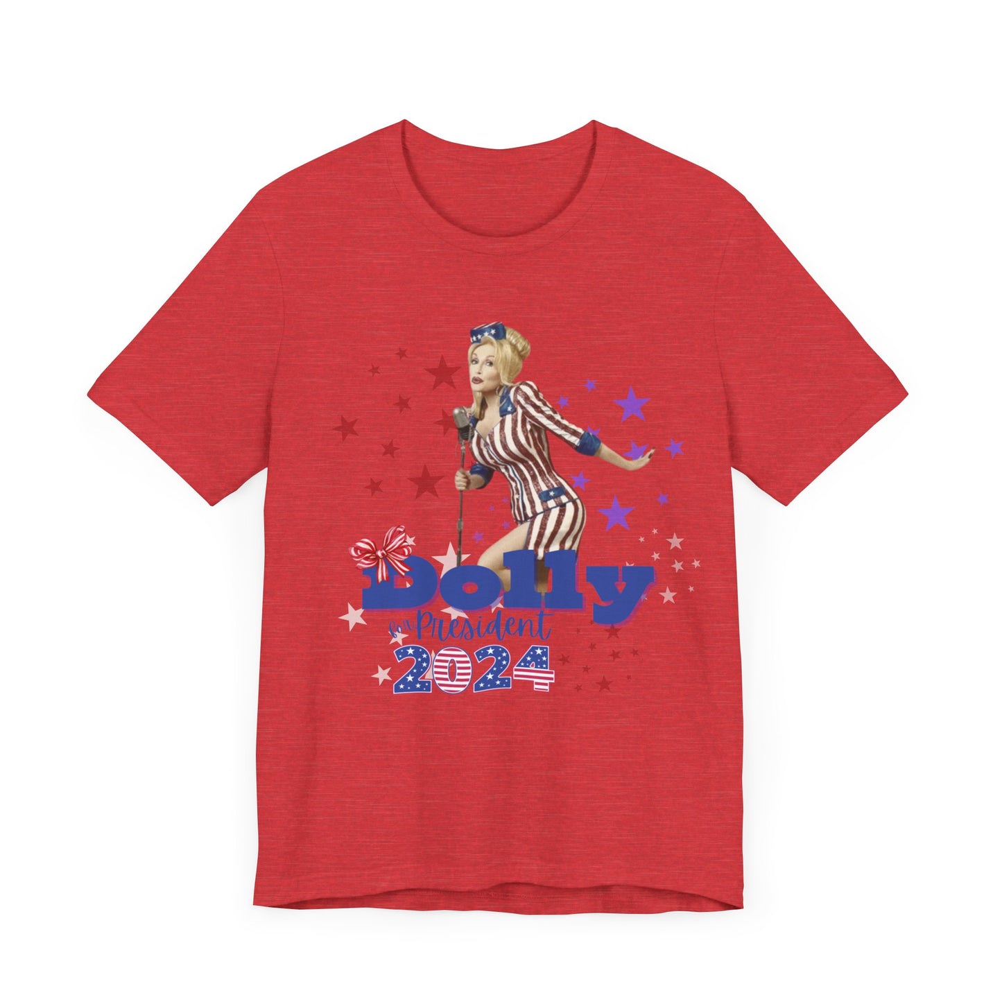 Dolly for President 2024 Bella+Canvas Unisex Jersey Short Sleeve Tee