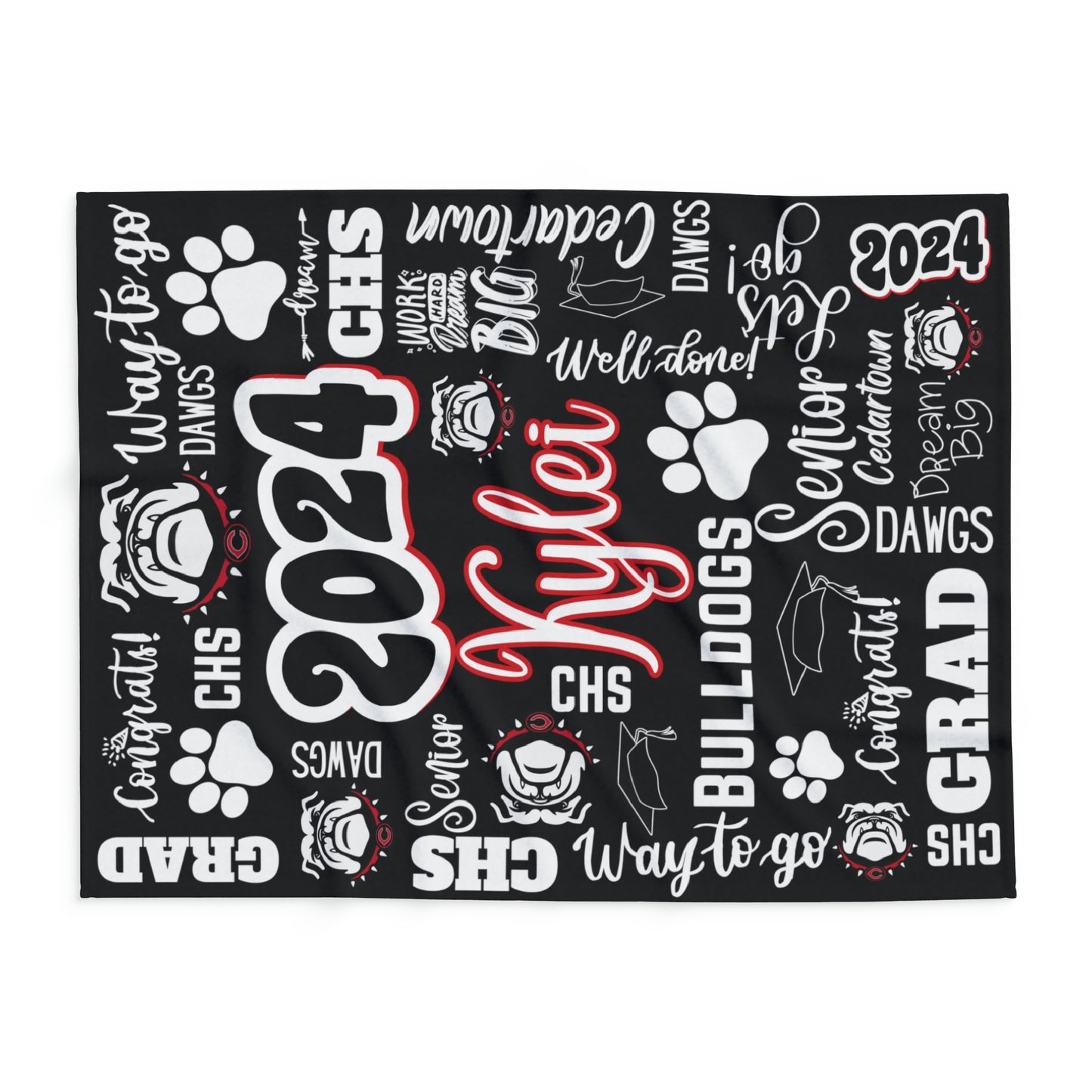 Personalized Senior Arctic Fleece Blanket