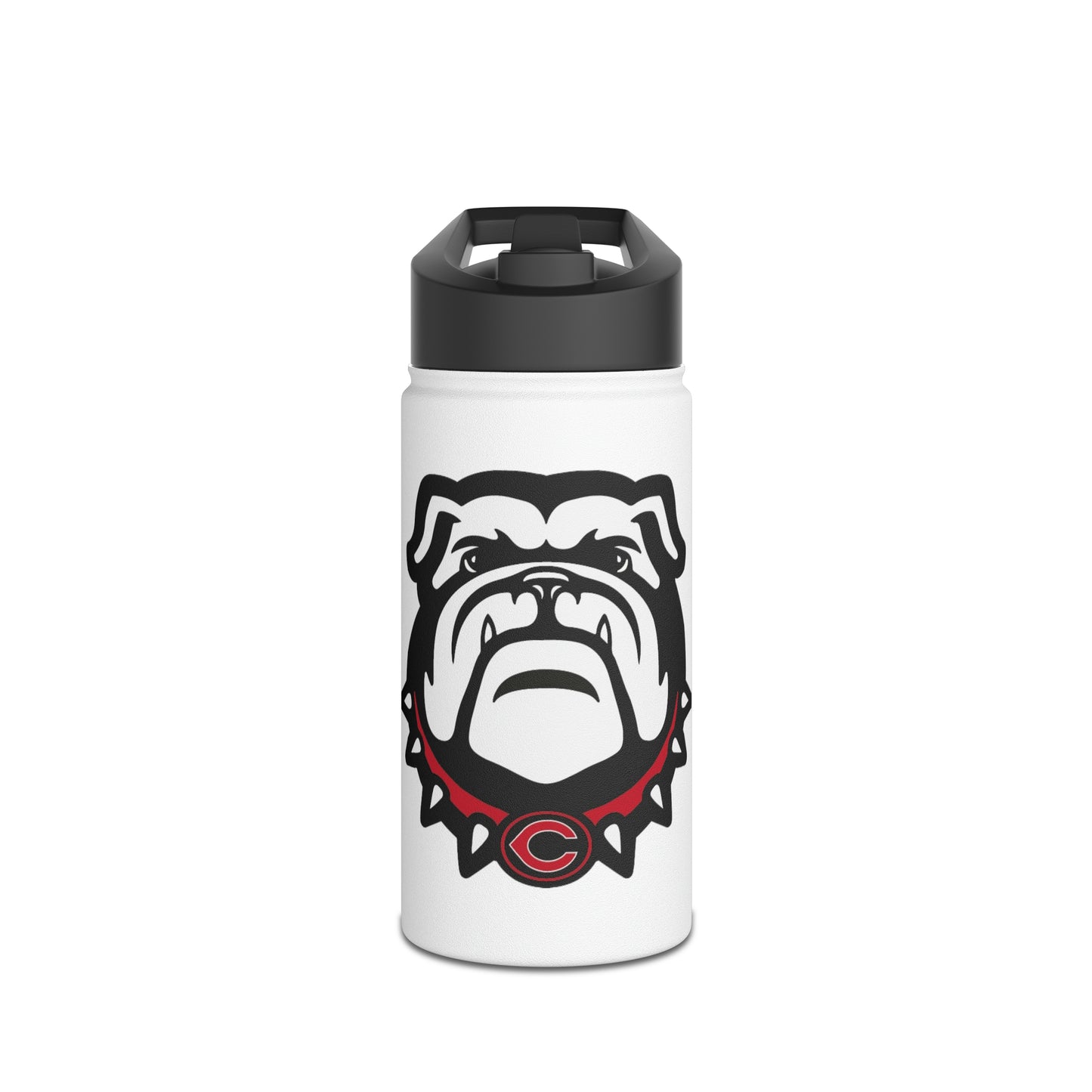 Cedartown Bulldog School Spirit Stainless Steel Water Bottle, Standard Lid