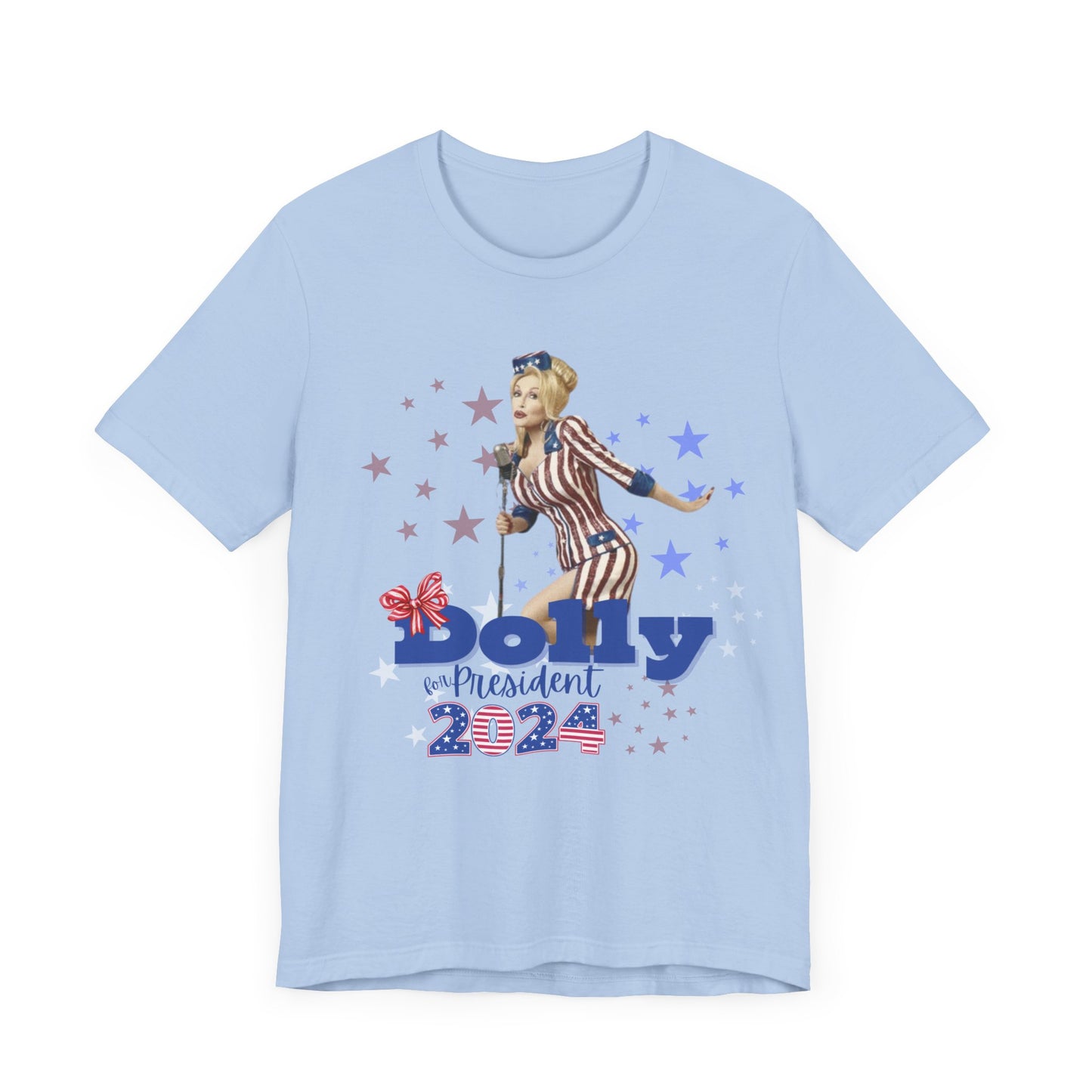 Dolly for President 2024 Bella+Canvas Unisex Jersey Short Sleeve Tee