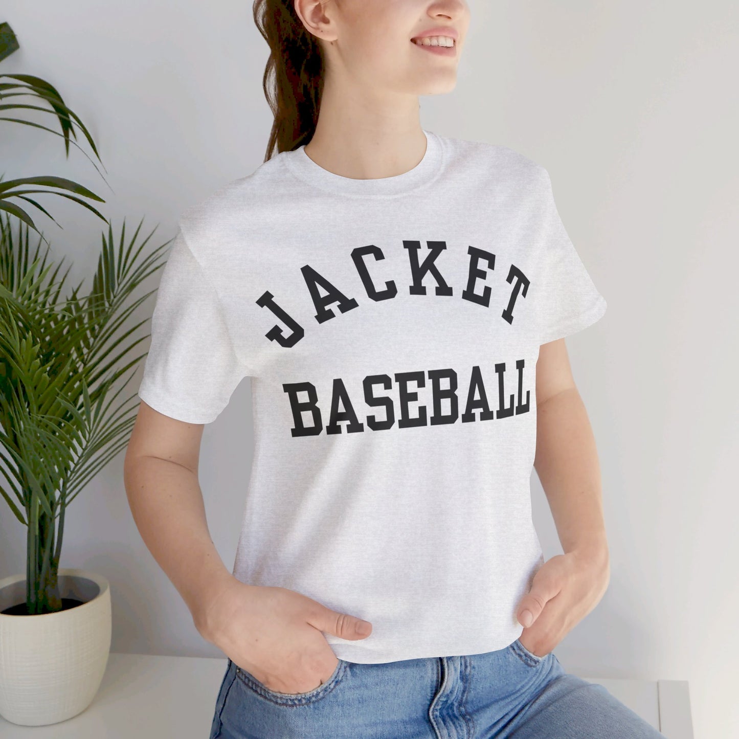 Classic Jacket Baseball Unisex Jersey Short Sleeve Tee