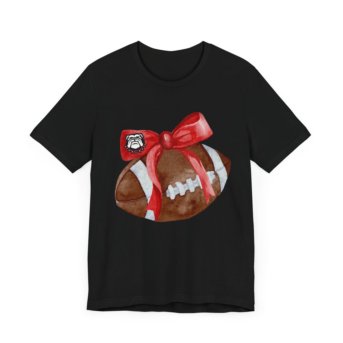 Cedartown Football and Bow Bella Canvas 3001 Unisex Jersey Short Sleeve Tee