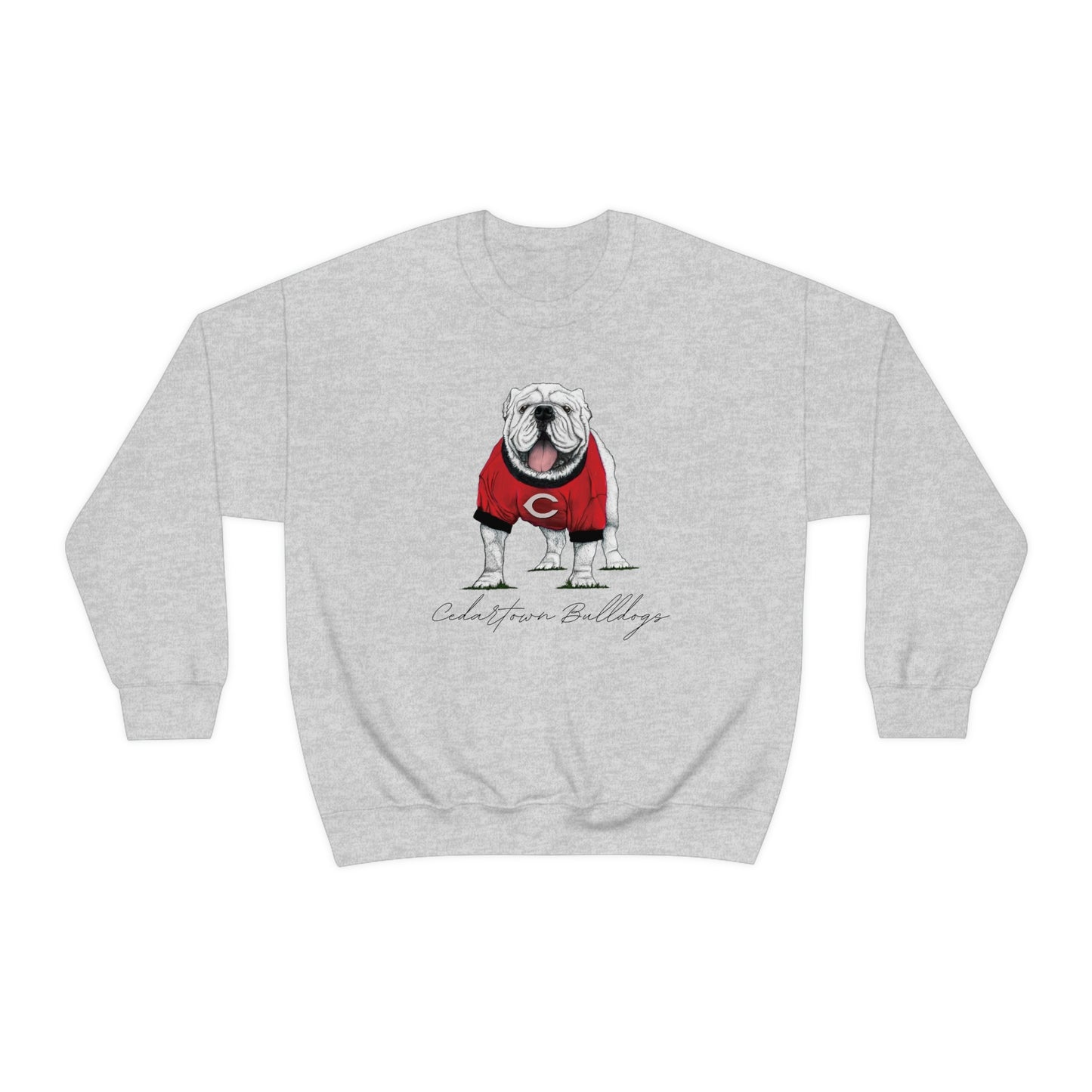 Cedartown Bulldogs Gildan 18000 Unisex Heavy Blend Crewneck Sweatshirt