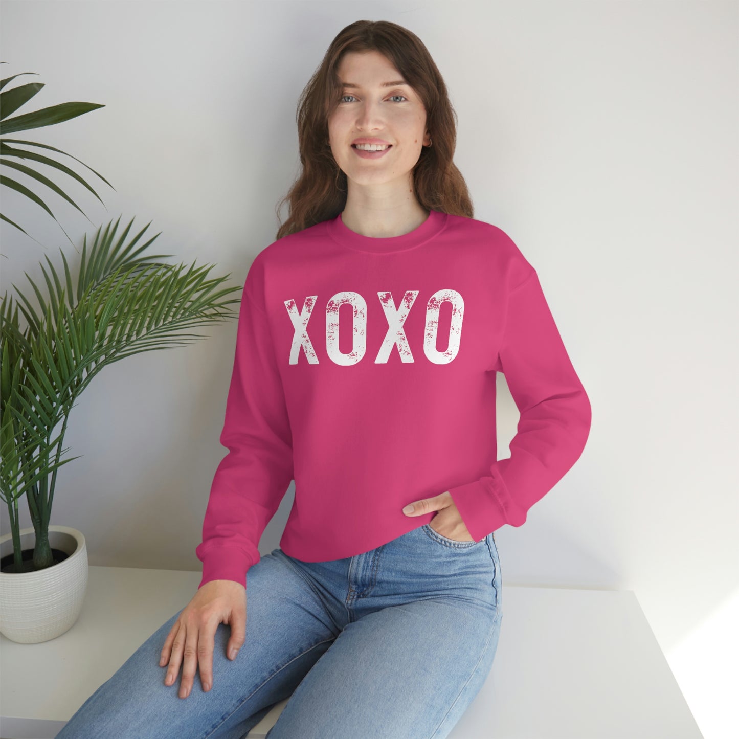 XOXO Valentine Women's Unisex Heavy Blend Crewneck Sweatshirt