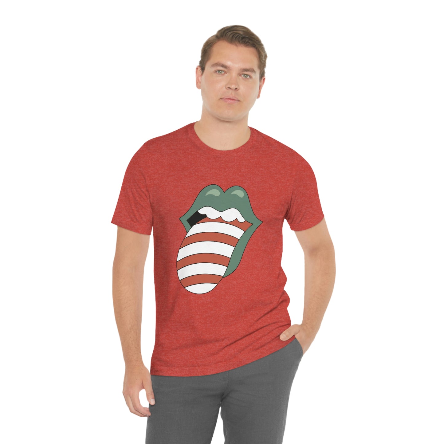 Christmas Tongue T-shirt Women's Unisex Jersey Short Sleeve Tee