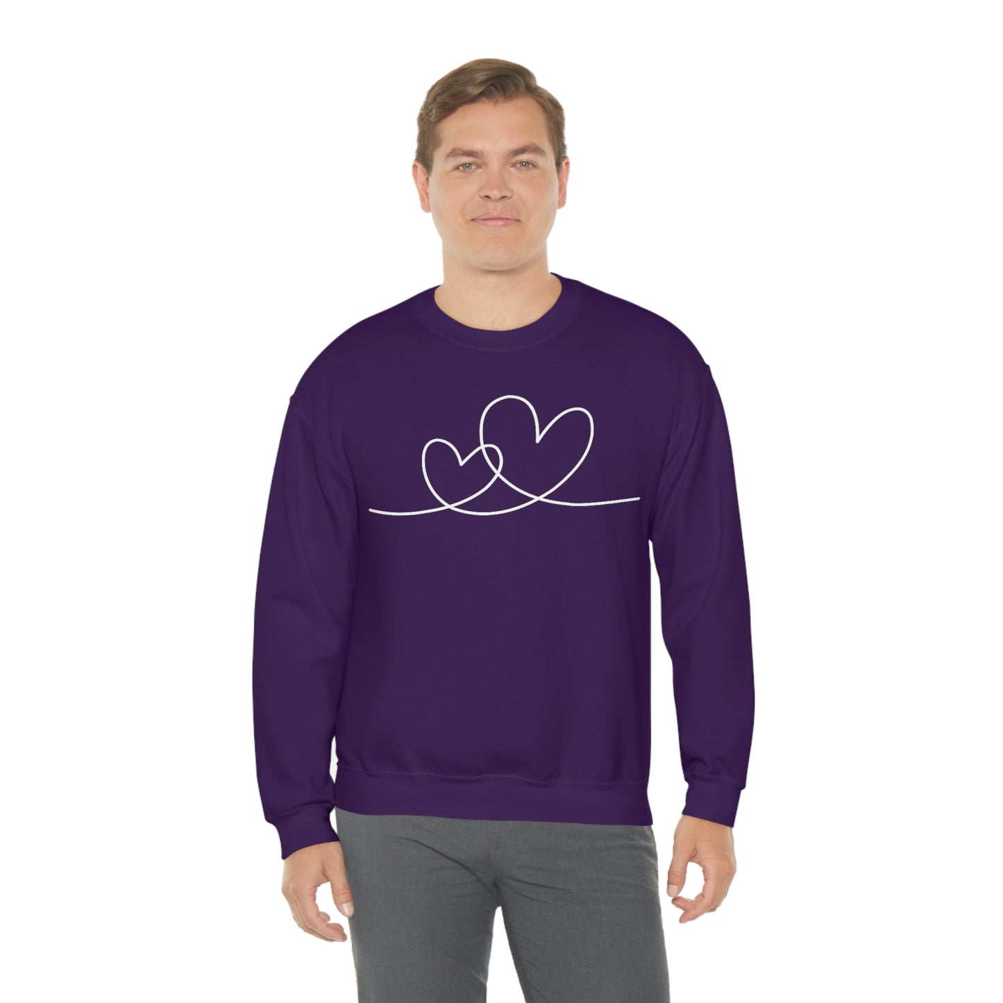 Valentine Hearts Women's Unisex Heavy Blend Crewneck Sweatshirt