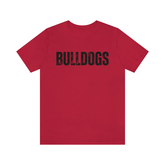 Bulldogs Women's and Men's Unisex Jersey Short Sleeve Tee Bella+Canvas 3001