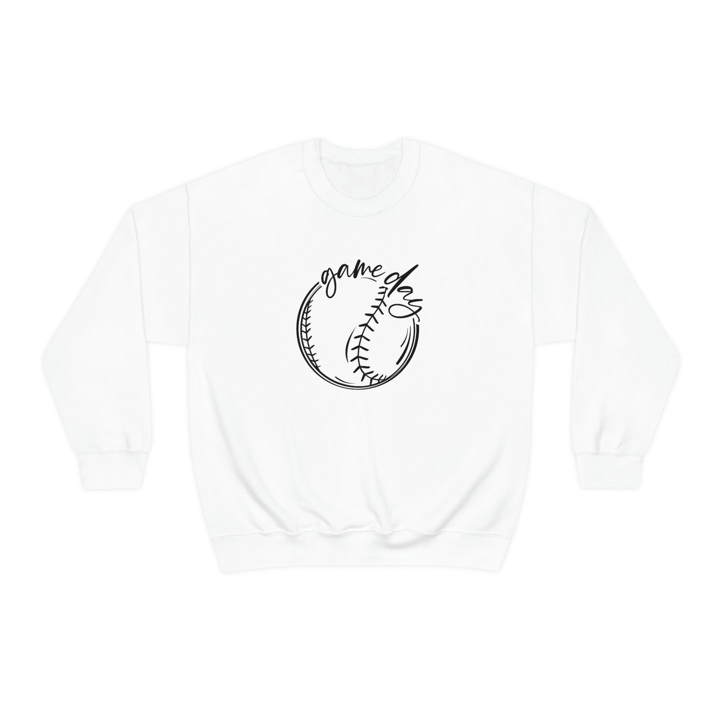 Baseball Game Day Gildan 18000Unisex Heavy Blend Crewneck Sweatshirt