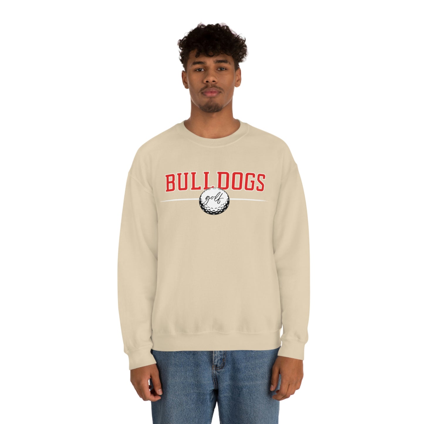 Cedartown Bulldogs Golf Gildan 18000 Unisex Heavy Blend Crewneck Sweatshirt