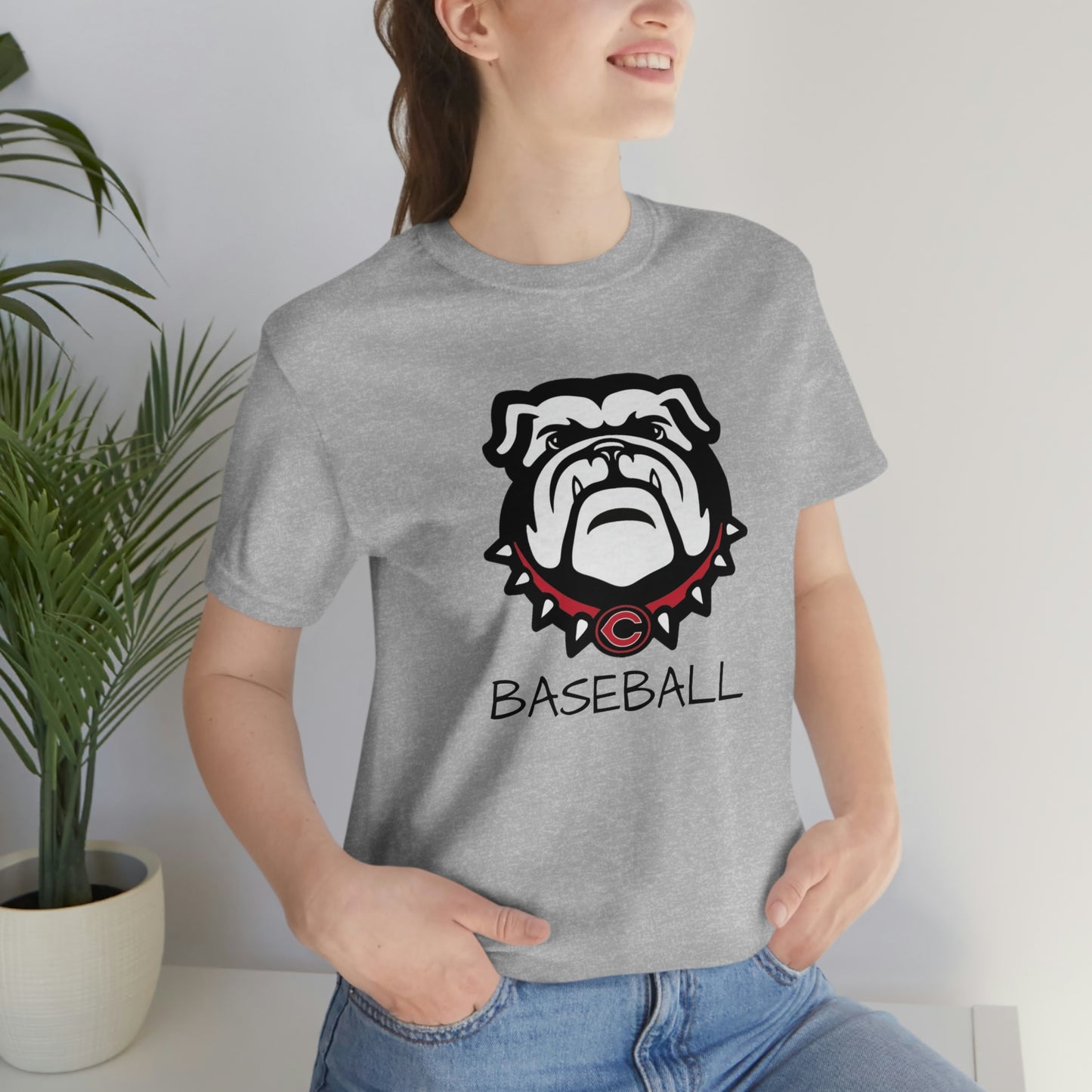 Bulldog Baseball Bella+Canvas 3001 Unisex Jersey Short Sleeve Tee