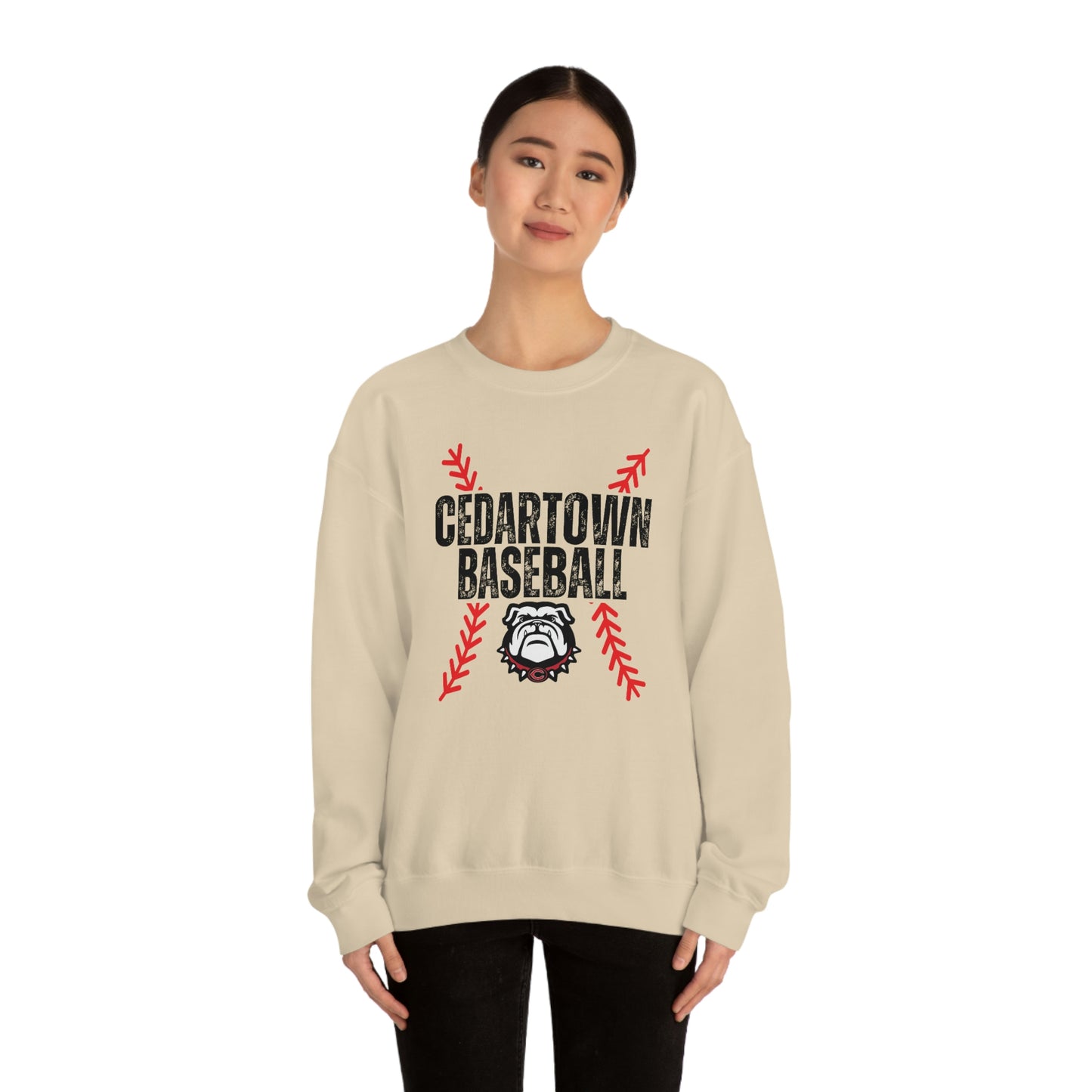 Cedartown Baseball Gildan 18000 Unisex Heavy Blend Crewneck Sweatshirt