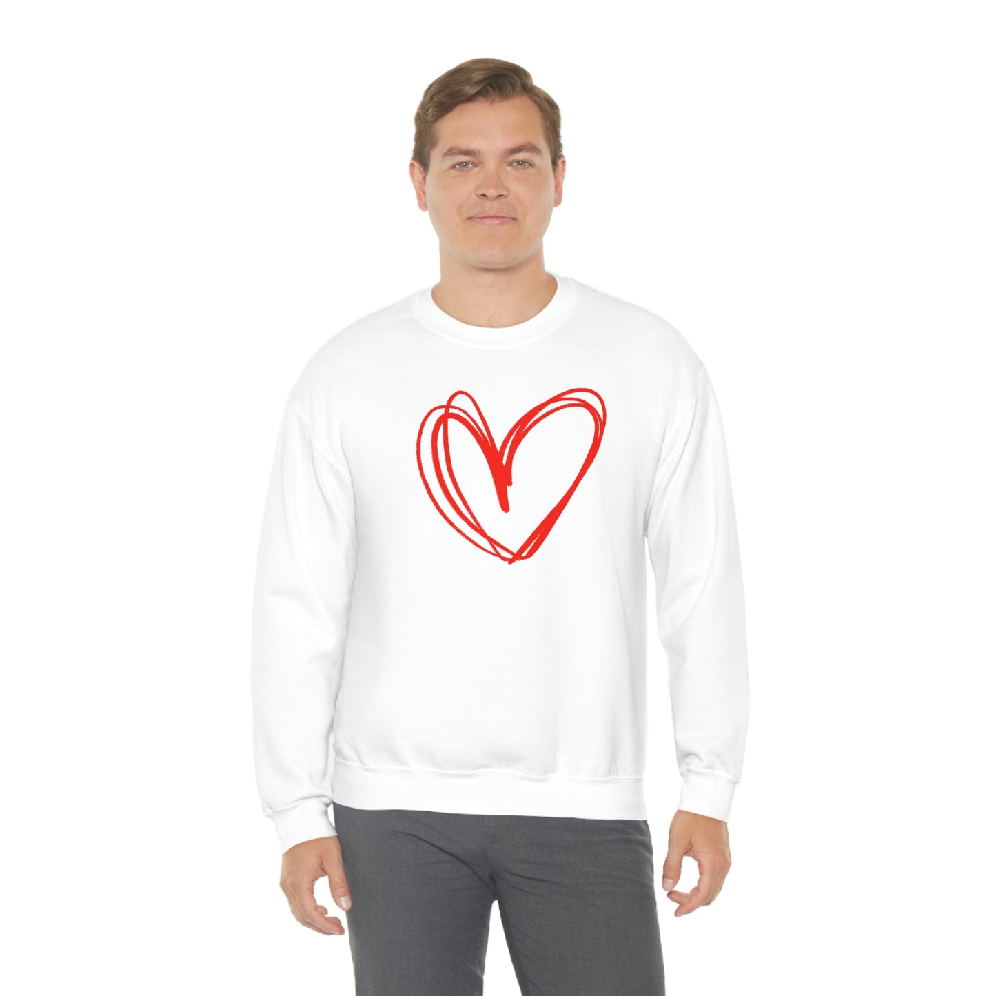 Heart Valentine Women's Unisex Heavy Blend Crewneck Sweatshirt