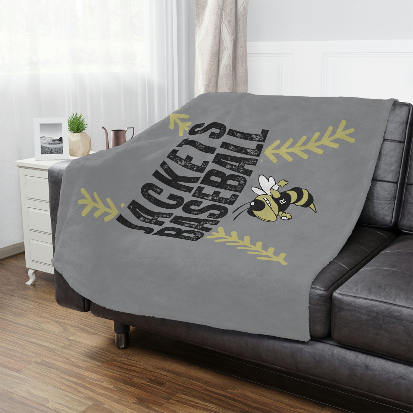 Jackets Baseball Minky Blanket