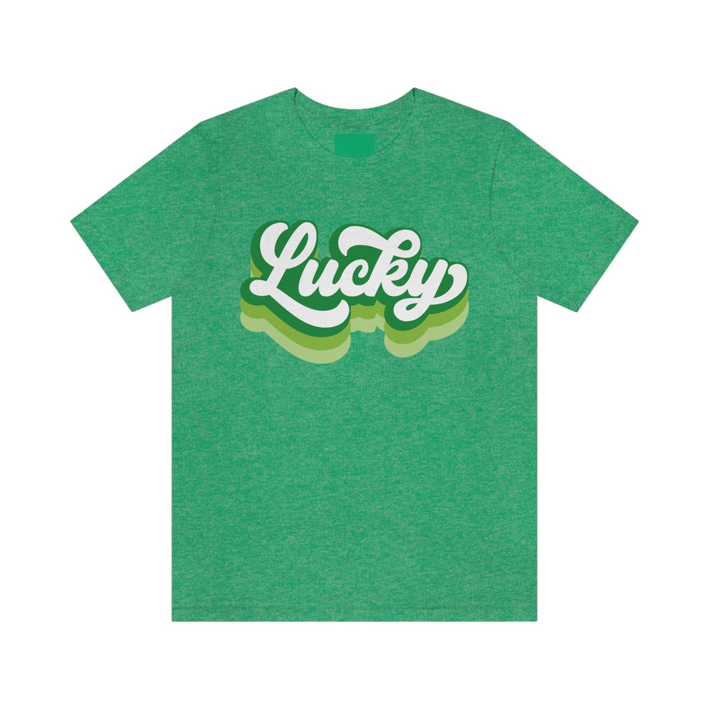 St. Patrick's Day Lucky Bella+Canvas 3001 Unisex Jersey Short Sleeve Tee